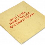 Original Third Reich Reichsautobahn Photo Book 1935 w/108 pics 2 years of work on German Freeway Germany Autobahn