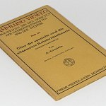 Albert Einstein Original Special + General Relativity Theory Book 1918