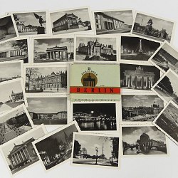 Berlin 1930s - 24 Original German B&W Pictures Brandenburg Gate Linden