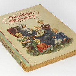 Fairy Tales German Cigarette Card Album 1930s w/100 color cards Grimm