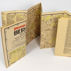 Berlin City Street Map 1943  Size 24x36" Germany Mitte Wedding Treptow