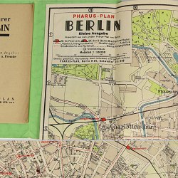 Berlin City Street Map 1942  Size 18x24" Germany Mitte Wedding Treptow