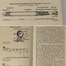 Kriegsmarine WW2 Pocketbook 1943 German Navy Wehrmacht Calendar Color