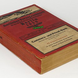 German BERLIN Phone Book 1939 Address Telephone Vintage Directory German BERLIN Phone Book 1939 Address Telephone Vintage Directory