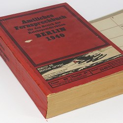 German BERLIN Phone Book 1940 WW2 Address Telephone Vintage Directory